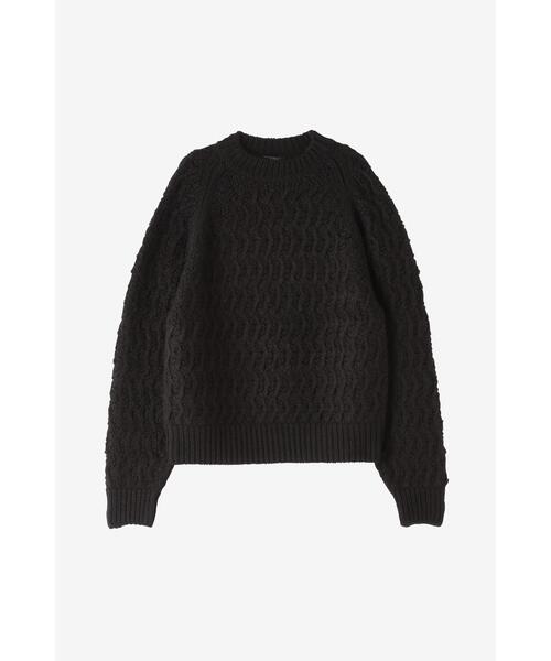 YLEVE(イレーヴ)の「YLEVE / ANDEAN HIGHLAND WOOL KN P/O(ニット/セーター・レディース・ブラック/ブラウン・1)」の2枚目の写真
