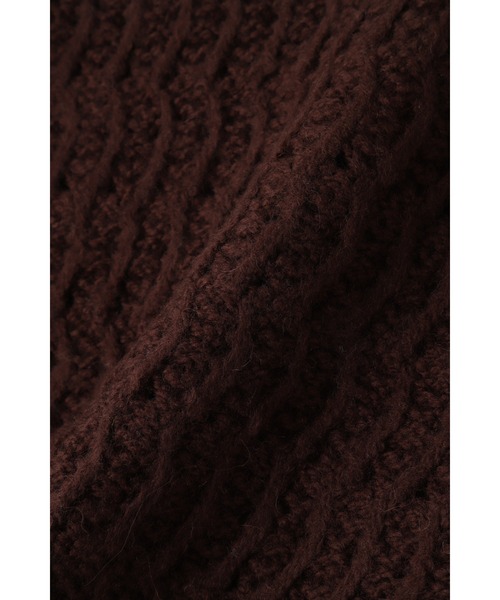 YLEVE(イレーヴ)の「YLEVE / ANDEAN HIGHLAND WOOL KN P/O(ニット/セーター・レディース・ブラック/ブラウン・1)」の4枚目の写真