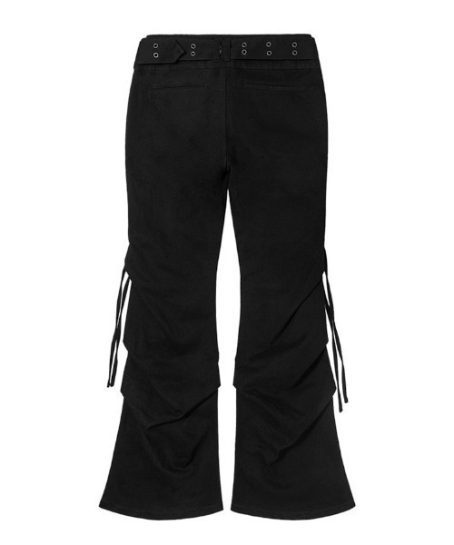 FANCY CLUB(ファンシークラブ)の「A'GEM/9 × .kom 『FANCY CLUB/ファンシークラブ』 BELTED FLARE SHIRRING PANTS/ベルテッドフレアシャーリングパンツ(その他パンツ・レディース・ブラック/ベージュ・1/2)」の15枚目の写真