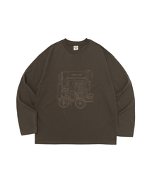 Classic ブックストア 長袖Tシャツ(カーキ)