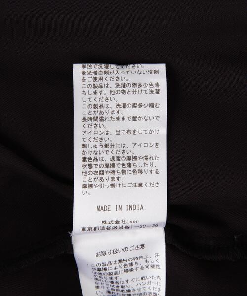 LEIN(リーン)の「LEIN(リーン)フラワー刺繍クロシェジョイントシャツ(シャツ/ブラウス・メンズ・ブラック/レッド・F)」の4枚目の写真