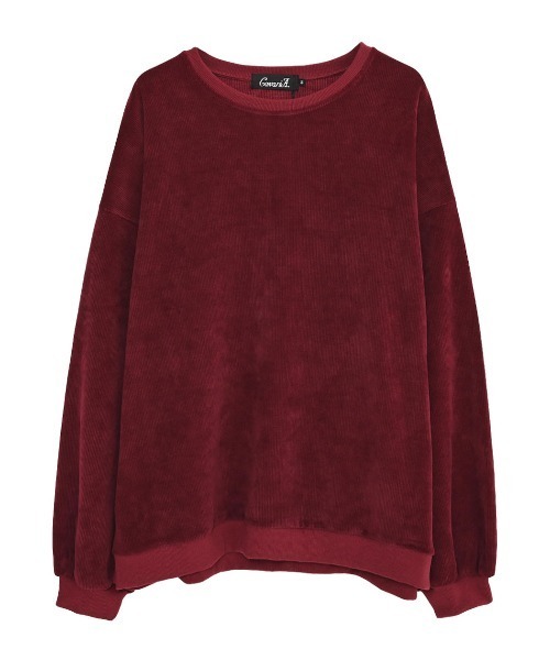 CavariA(キャバリア)の「『CavariA/キャバリア』コーデュロイタッチオーバーサイズクルーネック(Tシャツ/カットソー・メンズ・アイボリー/チャコール/グレイッシュベージュ/ネイビー/ワイン・L/M)」の21枚目の写真