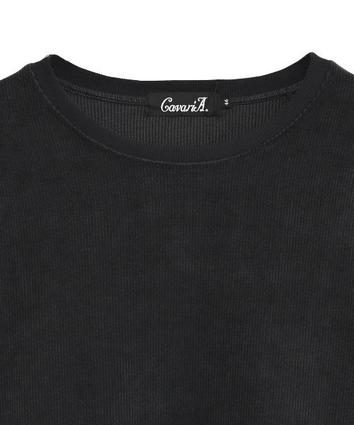 CavariA(キャバリア)の「『CavariA/キャバリア』コーデュロイタッチオーバーサイズクルーネック(Tシャツ/カットソー・メンズ・アイボリー/チャコール/グレイッシュベージュ/ネイビー/ワイン・L/M)」の22枚目の写真