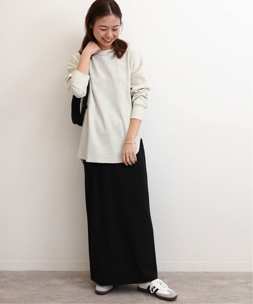 JOURNAL STANDARD relume(ジャーナルスタンダード レリューム)の「《一部WEB限定追加》TCワッフルオーバーサイズロングスリーブTシャツ(Tシャツ/カットソー・レディース・ストーン/ホワイト/ブラック/ライトグレー・FREE)」の14枚目の写真