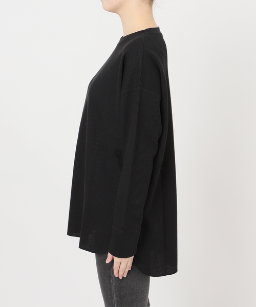 JOURNAL STANDARD relume(ジャーナルスタンダード レリューム)の「《一部WEB限定追加》TCワッフルオーバーサイズロングスリーブTシャツ(Tシャツ/カットソー・レディース・ストーン/ホワイト/ブラック/ライトグレー・FREE)」の10枚目の写真