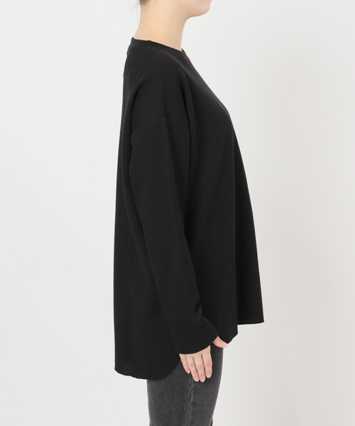 JOURNAL STANDARD relume(ジャーナルスタンダード レリューム)の「《一部WEB限定追加》TCワッフルオーバーサイズロングスリーブTシャツ(Tシャツ/カットソー・レディース・ストーン/ホワイト/ブラック/ライトグレー・FREE)」の12枚目の写真