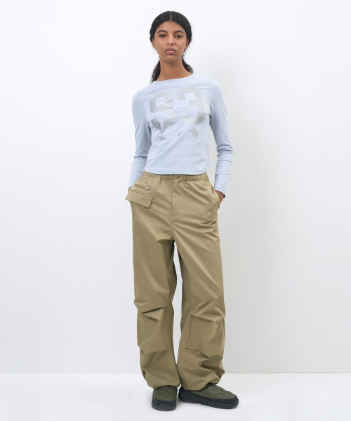 PARTIMENTO WOMEN(パルティメントウィメン)の「93 チャオプリンテッドロングスリーブT_スカイ(Tシャツ/カットソー・レディース・その他・SMALL/MEDIUM)」の2枚目の写真