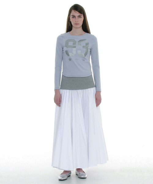 PARTIMENTO WOMEN(パルティメントウィメン)の「93 チャオプリンテッドロングスリーブT_スカイ(Tシャツ/カットソー・レディース・その他・SMALL/MEDIUM)」の5枚目の写真