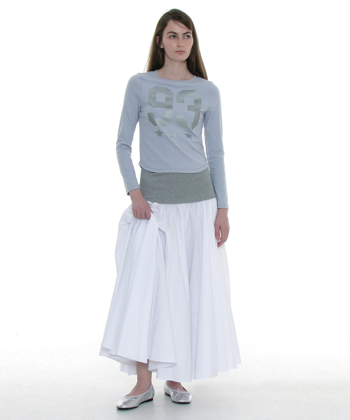 PARTIMENTO WOMEN(パルティメントウィメン)の「93 チャオプリンテッドロングスリーブT_スカイ(Tシャツ/カットソー・レディース・その他・SMALL/MEDIUM)」の6枚目の写真