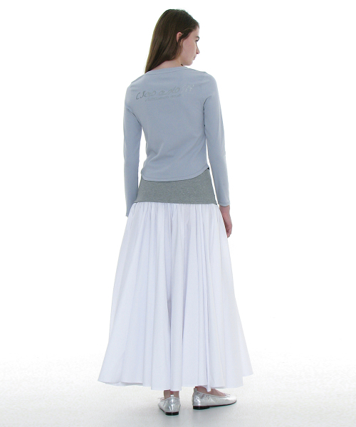 PARTIMENTO WOMEN(パルティメントウィメン)の「93 チャオプリンテッドロングスリーブT_スカイ(Tシャツ/カットソー・レディース・その他・SMALL/MEDIUM)」の7枚目の写真