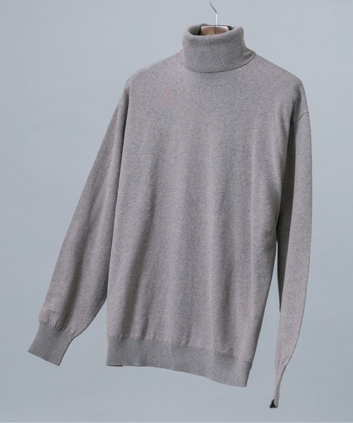 URBAN RESEARCH ROSSO MEN(アーバンリサーチロッソメン)の「『イージーケア』コットンカシミヤタートルニット(ニット/セーター・メンズ・ベージュ系その他/グレー/アイボリー/ネイビー/ブラック・LARGE/MEDIUM)」の4枚目の写真