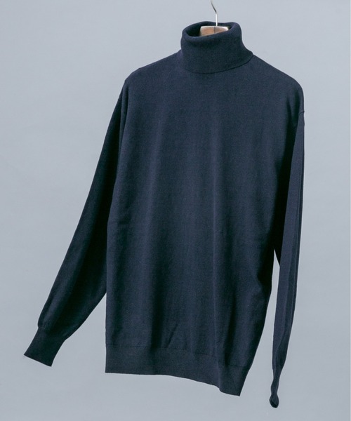URBAN RESEARCH ROSSO MEN(アーバンリサーチロッソメン)の「『イージーケア』コットンカシミヤタートルニット(ニット/セーター・メンズ・ベージュ系その他/グレー/アイボリー/ネイビー/ブラック・LARGE/MEDIUM)」の5枚目の写真