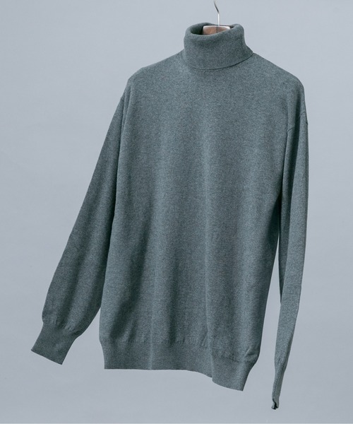 URBAN RESEARCH ROSSO MEN(アーバンリサーチロッソメン)の「『イージーケア』コットンカシミヤタートルニット(ニット/セーター・メンズ・ベージュ系その他/グレー/アイボリー/ネイビー/ブラック・LARGE/MEDIUM)」の3枚目の写真