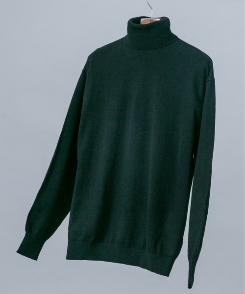 URBAN RESEARCH ROSSO MEN(アーバンリサーチロッソメン)の「『イージーケア』コットンカシミヤタートルニット(ニット/セーター・メンズ・ベージュ系その他/グレー/アイボリー/ネイビー/ブラック・LARGE/MEDIUM)」の1枚目の写真