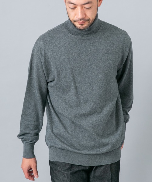 URBAN RESEARCH ROSSO MEN(アーバンリサーチロッソメン)の「『イージーケア』コットンカシミヤタートルニット(ニット/セーター・メンズ・ベージュ系その他/グレー/アイボリー/ネイビー/ブラック・LARGE/MEDIUM)」の20枚目の写真