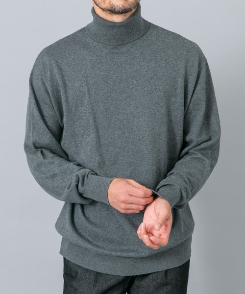 URBAN RESEARCH ROSSO MEN(アーバンリサーチロッソメン)の「『イージーケア』コットンカシミヤタートルニット(ニット/セーター・メンズ・ベージュ系その他/グレー/アイボリー/ネイビー/ブラック・LARGE/MEDIUM)」の22枚目の写真