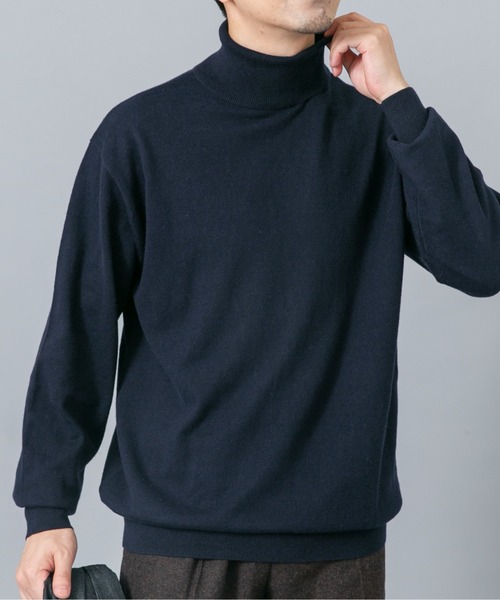 URBAN RESEARCH ROSSO MEN(アーバンリサーチロッソメン)の「『イージーケア』コットンカシミヤタートルニット(ニット/セーター・メンズ・ベージュ系その他/グレー/アイボリー/ネイビー/ブラック・LARGE/MEDIUM)」の18枚目の写真