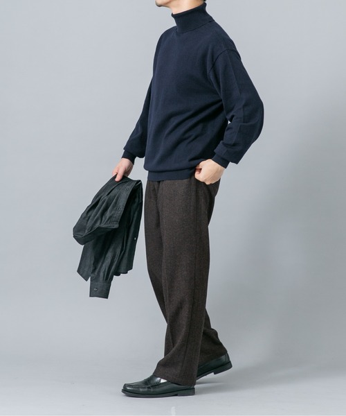 URBAN RESEARCH ROSSO MEN(アーバンリサーチロッソメン)の「『イージーケア』コットンカシミヤタートルニット(ニット/セーター・メンズ・ベージュ系その他/グレー/アイボリー/ネイビー/ブラック・LARGE/MEDIUM)」の8枚目の写真