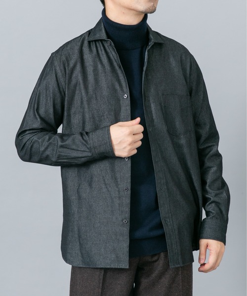 URBAN RESEARCH ROSSO MEN(アーバンリサーチロッソメン)の「『イージーケア』コットンカシミヤタートルニット(ニット/セーター・メンズ・ベージュ系その他/グレー/アイボリー/ネイビー/ブラック・LARGE/MEDIUM)」の9枚目の写真