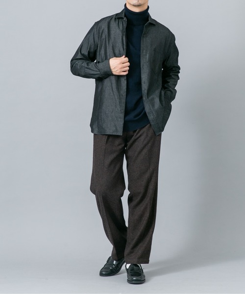URBAN RESEARCH ROSSO MEN(アーバンリサーチロッソメン)の「『イージーケア』コットンカシミヤタートルニット(ニット/セーター・メンズ・ベージュ系その他/グレー/アイボリー/ネイビー/ブラック・LARGE/MEDIUM)」の10枚目の写真