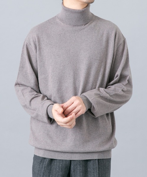 URBAN RESEARCH ROSSO MEN(アーバンリサーチロッソメン)の「『イージーケア』コットンカシミヤタートルニット(ニット/セーター・メンズ・ベージュ系その他/グレー/アイボリー/ネイビー/ブラック・LARGE/MEDIUM)」の14枚目の写真
