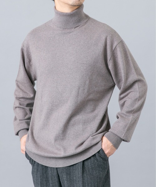 URBAN RESEARCH ROSSO MEN(アーバンリサーチロッソメン)の「『イージーケア』コットンカシミヤタートルニット(ニット/セーター・メンズ・ベージュ系その他/グレー/アイボリー/ネイビー/ブラック・LARGE/MEDIUM)」の15枚目の写真