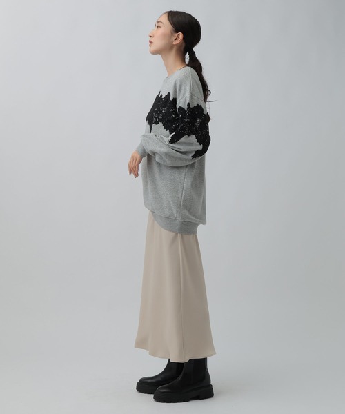 LEPSIM(レプシィム)の「レースドッキングチュニック 1096521(Tシャツ/カットソー・レディース・ライトグレー/アイボリー/ブラック・FREE)」の20枚目の写真