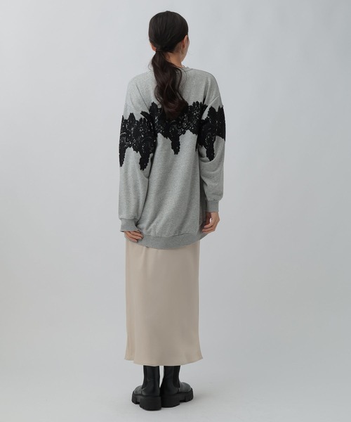 LEPSIM(レプシィム)の「レースドッキングチュニック 1096521(Tシャツ/カットソー・レディース・ライトグレー/アイボリー/ブラック・FREE)」の21枚目の写真