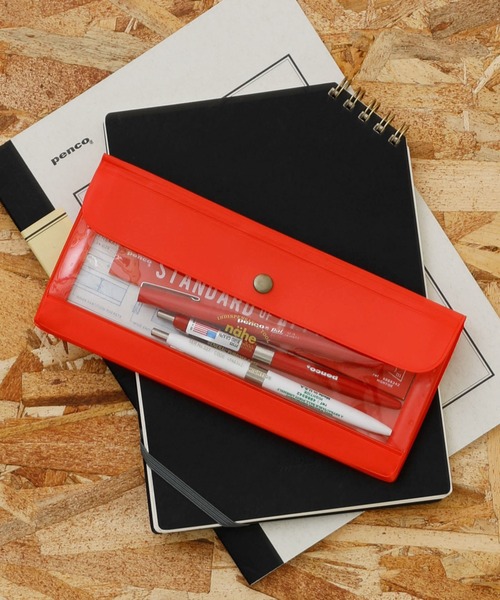 Nahe（ネーエ）の「nahe ネーエ ジェネラルパーパスケース フラットポーチ スクエア クリア ワイド ペンケース 筆箱（ステーショナリー・レディース・アイボリー/グレー/ワイン/ミント/イエロー/グリーン/レッド/ブルー/ホワイト/ブラック/クリア/ピンク/ブラウン系その他/グレー系その他・FREE）」の12枚目の写真