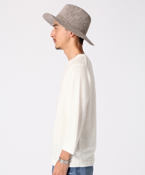 RAGEBLUE(レイジブルー)の「麻混ニットクルー7分袖/719675(ニット/セーター・メンズ・ベージュ/ホワイト/ブルー/グレー・LARGE/MEDIUM)」の6枚目の写真