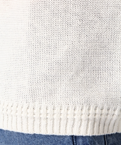 RAGEBLUE(レイジブルー)の「麻混ニットクルー7分袖/719675(ニット/セーター・メンズ・ベージュ/ホワイト/ブルー/グレー・LARGE/MEDIUM)」の12枚目の写真
