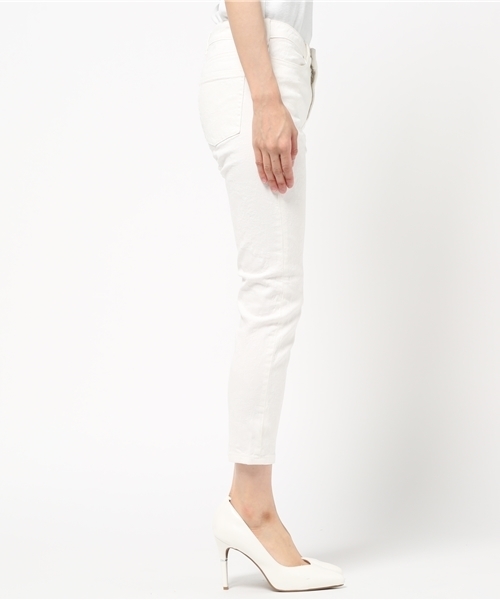 NATURAL BEAUTY BASIC（ナチュラルビューティーベーシック）の「フラワージャガードスキニーパンツ（その他パンツ・レディース・ホワイト系その他/ネイビー・X-SMALL/LARGE/SMALL/MEDIUM）」の4枚目の写真