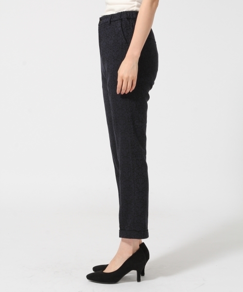 GLOBAL WORK（グローバルワーク）の「ナイロンレーヨンジャガードトラウザー/726103（その他パンツ・レディース・オフホワイト/ネイビー・LARGE/SMALL/MEDIUM）」の5枚目の写真