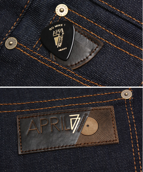 April77（エイプリルセブンティセブン）の「JOEY-OVERDRIVE(T) RECORD（デニムパンツ・メンズ・インディゴブルー・27inch/30inch）」の4枚目の写真