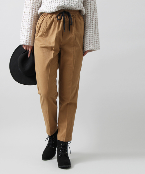 WEGO(ウィゴー)の「WEGO/イージースラックスパンツ(スラックス・レディース・グレー系その他2/ブラック/レッド/ベージュ/ブラック系その他/ダークインディゴブルー・FREE)」の1枚目の写真