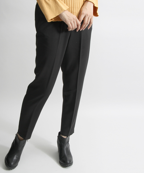 WEGO(ウィゴー)の「WEGO/イージースラックスパンツ(スラックス・レディース・グレー系その他2/ブラック/レッド/ベージュ/ブラック系その他/ダークインディゴブルー・FREE)」の2枚目の写真