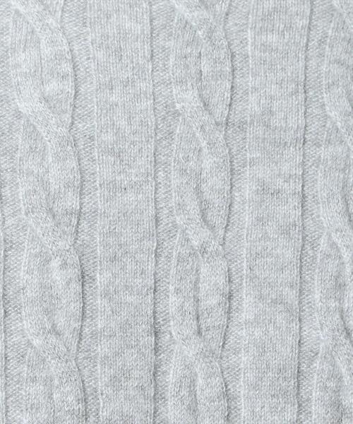 BEAUTY&YOUTH UNITED ARROWS（ビューティーアンドユースユナイテッドアローズ）の「BY カシミヤ ケーブル ニット◆（ニット/セーター・メンズ・ホワイト/ブラック/ライトグレー/ブラウン/ネイビー/イエロー・LARGE/MEDIUM/SMALL/X-LARGE）」の21枚目の写真