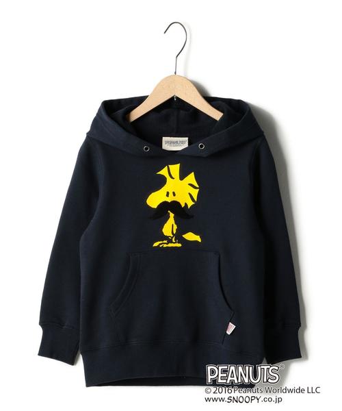 coen(コーエン)の「【coen kids】(SNOOPY/スヌーピー)サガラ刺繍パーカー(100~150cm)(パーカー・キッズ・ネイビー/グレー・110/140/130/100/150/120)」の2枚目の写真