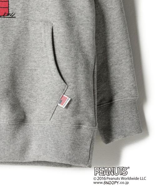 coen(コーエン)の「【coen kids】(SNOOPY/スヌーピー)サガラ刺繍パーカー(100~150cm)(パーカー・キッズ・ネイビー/グレー・110/140/130/100/150/120)」の6枚目の写真