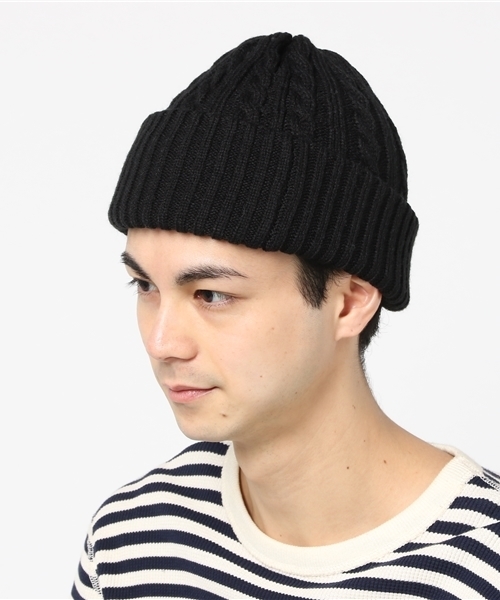 WEGO(ウィゴー)の「WEGO/ケーブルニットキャップ(ニットキャップ/ビーニー・メンズ・ホワイト/ネイビー/杢グレー/ワイン/ブラック/ダークグリーン・FREE)」の17枚目の写真