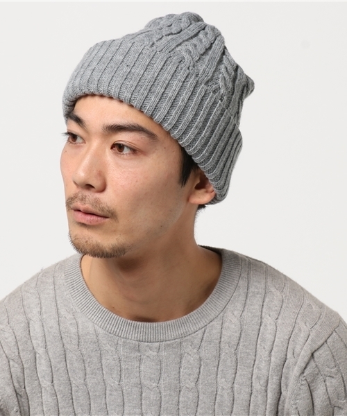 WEGO(ウィゴー)の「WEGO/ケーブルニットキャップ(ニットキャップ/ビーニー・メンズ・ホワイト/ネイビー/杢グレー/ワイン/ブラック/ダークグリーン・FREE)」の18枚目の写真
