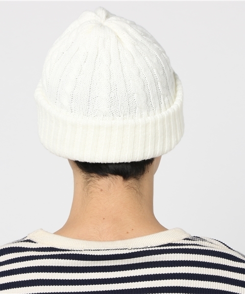 WEGO(ウィゴー)の「WEGO/ケーブルニットキャップ(ニットキャップ/ビーニー・メンズ・ホワイト/ネイビー/杢グレー/ワイン/ブラック/ダークグリーン・FREE)」の8枚目の写真
