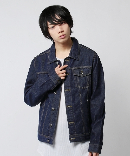 THE CASUAL（カジュアル）の「デニムGジャン（デニムジャケット・メンズ・ブルー/ワンウォッシュ/ネイビー・M/L/LL）」の2枚目の写真