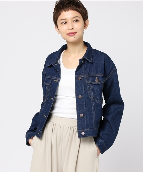 Heather(ヘザー)の「ワッペンツキGジャン 745444(デニムジャケット・レディース・ブルー系その他/ブルー系その他2/ホワイト・FREE)」の11枚目の写真