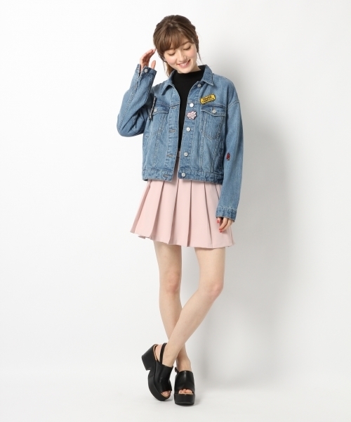 Heather(ヘザー)の「ワッペンツキGジャン 745444(デニムジャケット・レディース・ブルー系その他/ブルー系その他2/ホワイト・FREE)」の13枚目の写真