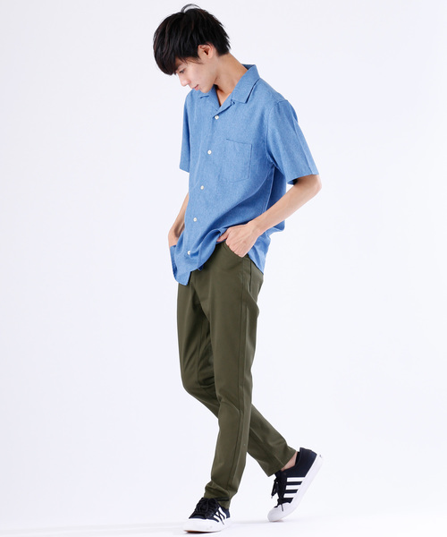 MONO-MART（モノマート）の「テーパードシルエットスキニーチノパンツ/ストレッチ生地（チノパンツ・メンズ・ブラック/グレー系その他/オリーブ/ライトベージュ/ブルー系その他/グレー系その他2/チャコール/ベージュ/ネイビー/オフホワイト/グレー/ブルー/ボルドー/ライトブルー・M/L/XL）」の17枚目の写真