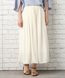 LEPSIM | サテンロングフレアスカート 740752(スカート)
