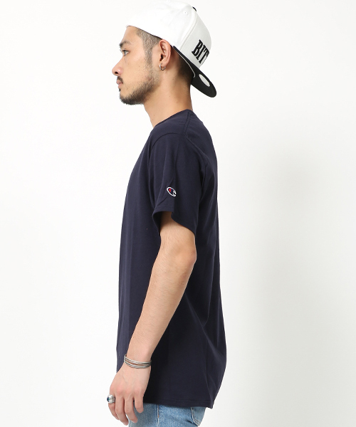 Champion（チャンピオン）の「Championクルーネック無地半袖Tシャツ（Tシャツ/カットソー・メンズ・ネイビー/オレンジ/パープル/ホワイト/グレー/チャコール/ブルー/ブラック/ワイン/ダークグリーン/レッド・M/XL/S/L）」の13枚目の写真