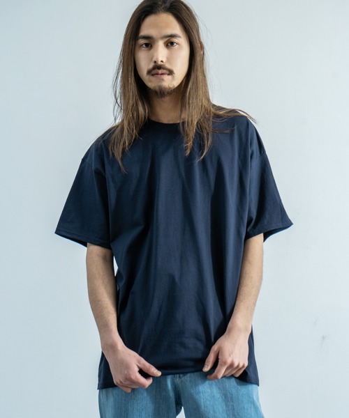 Champion（チャンピオン）の「Championクルーネック無地半袖Tシャツ（Tシャツ/カットソー・メンズ・ネイビー/オレンジ/パープル/ホワイト/グレー/チャコール/ブルー/ブラック/ワイン/ダークグリーン/レッド・M/XL/S/L）」の6枚目の写真