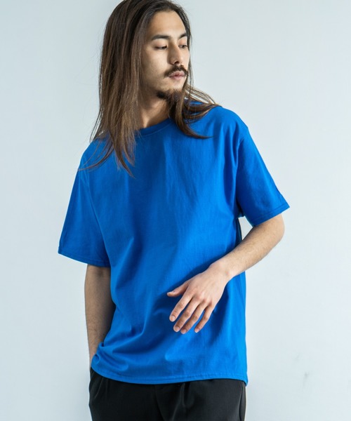 Champion（チャンピオン）の「Championクルーネック無地半袖Tシャツ（Tシャツ/カットソー・メンズ・ネイビー/オレンジ/パープル/ホワイト/グレー/チャコール/ブルー/ブラック/ワイン/ダークグリーン/レッド・M/XL/S/L）」の7枚目の写真